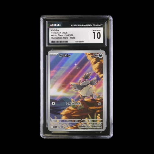 Pokemon Slab Vullaby 144 2025 CGC 10 Gem Mint