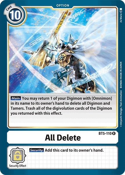 All Delete (BT5-110 R) (BT05)