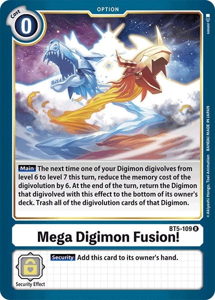 Mega Digimon Fusion! (BT5-109 R) (BT05)