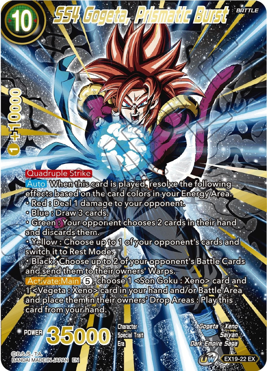SS4 Gogeta, Prismatic Burst (EX19-22) (Special Anniversary Set 2021) (DBS-BE19)
