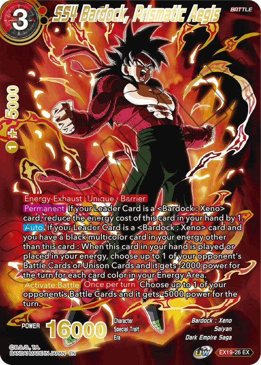 SS4 Bardock, Prismatic Aegis (EX19-26) (Special Anniversary Set 2021) (DBS-BE19)