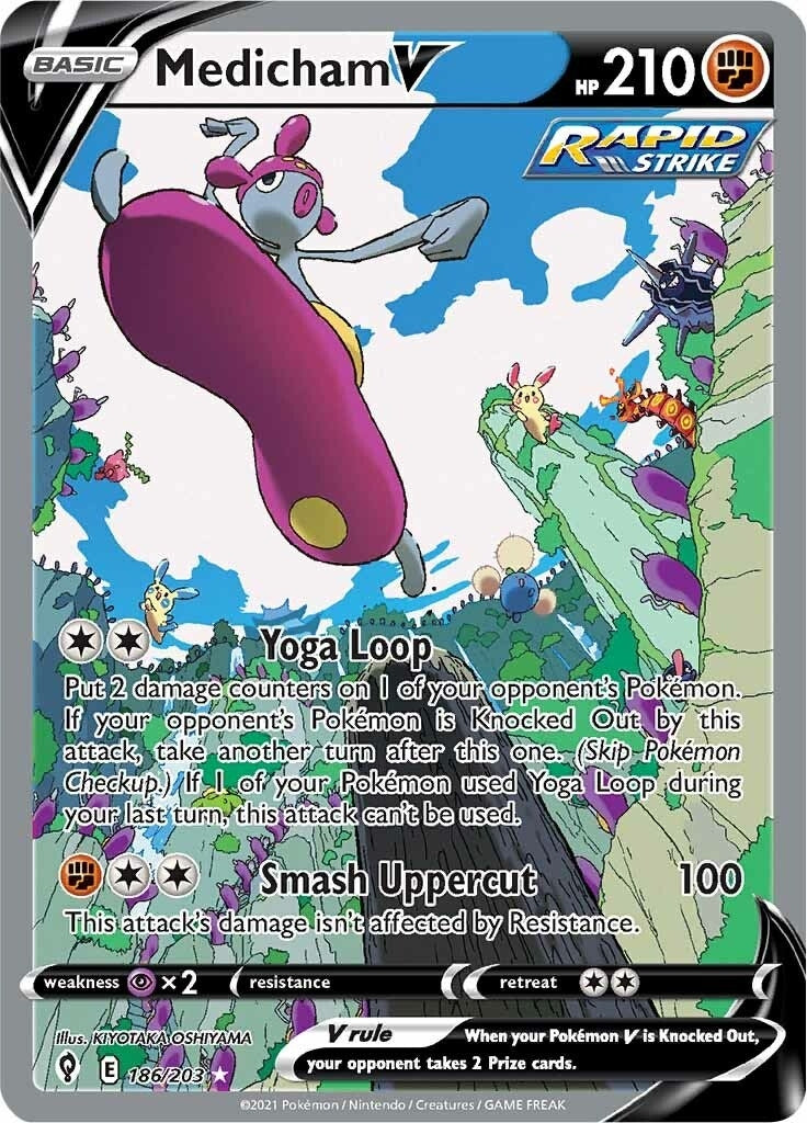 Medicham V (Alternate Full Art) (186/203) (SWSH07)