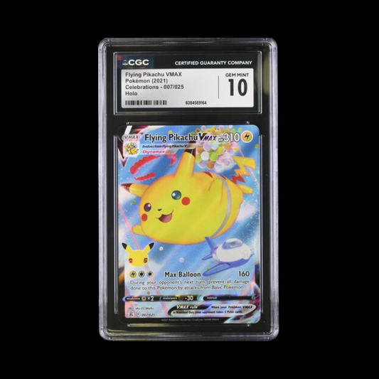 Pokemon Slab Flying Pikachu 007 2025 CGC 10 Gem Mint