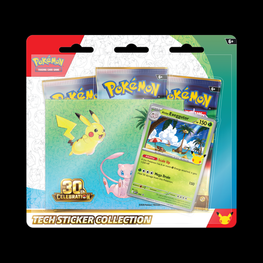 Pokemon 30th Celebration Tech Sticker Collection (Ships September 2026)