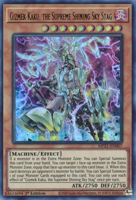 Gizmek Kaku, the Supreme Shining Sky Stag (MP21-EN007) (MP21)