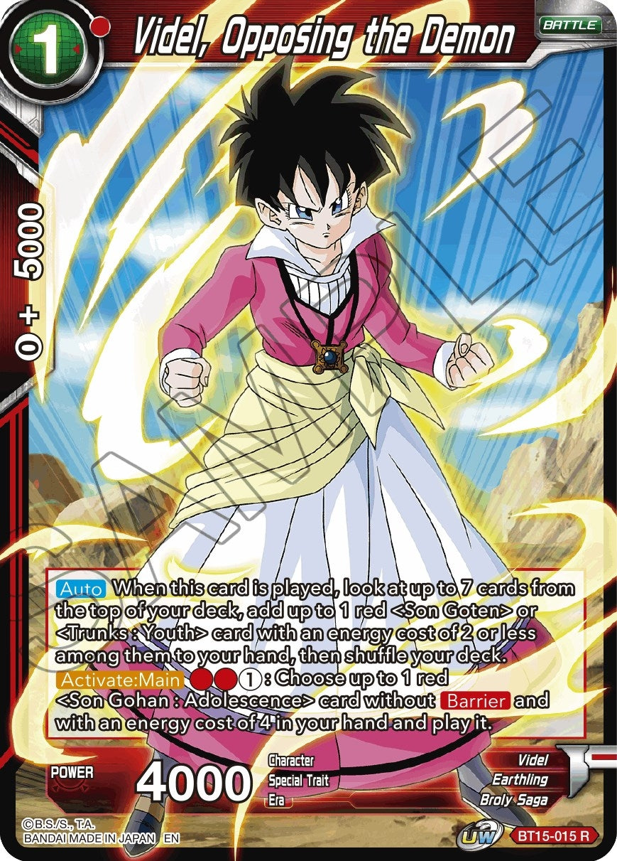 Videl, Opposing the Demon (BT15-015) (Saiyan Showdown) (DBS-B15)