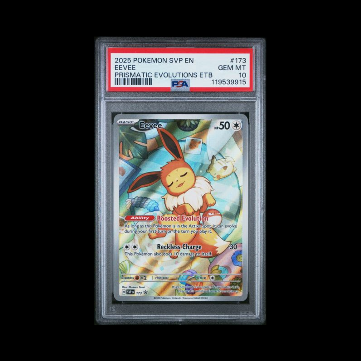 Pokemon Slab Eevee 173 PSA 10 Gem 2025