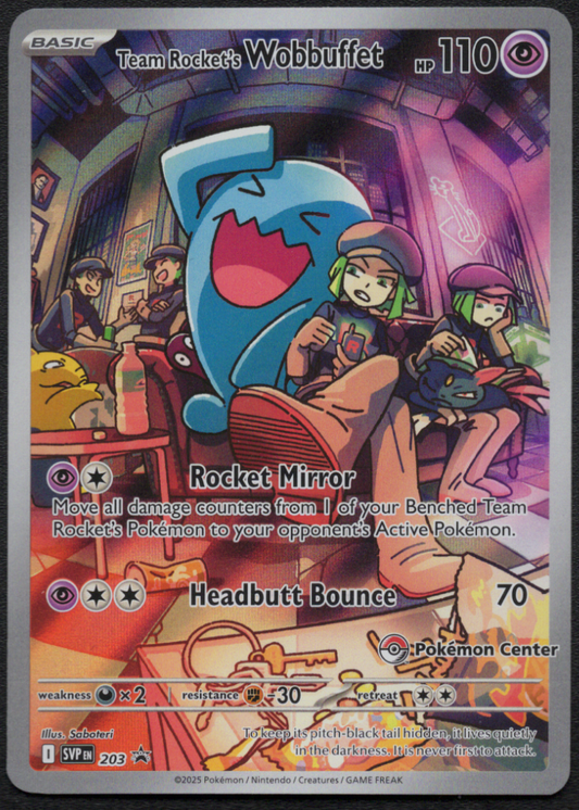 Team Rocket's Wobbuffet (Pokemon Center Exclusive) (203) (SVP)