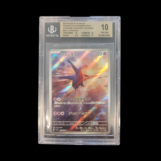 Pokemon JP Slab Latios 070 BGS Pristine 10 2024