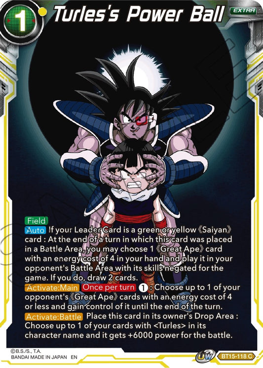 Turles's Power Ball (BT15-118) (Saiyan Showdown) (DBS-B15)