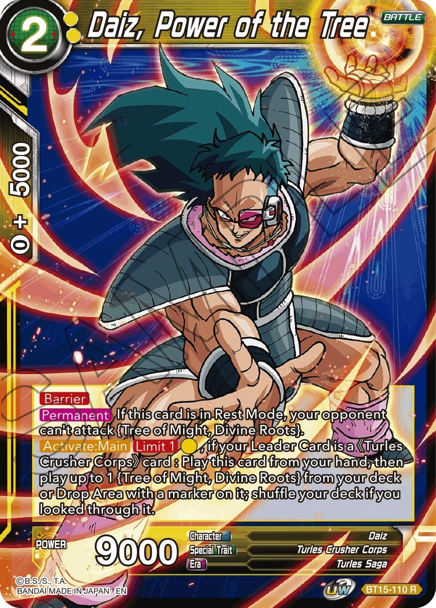 Daiz, Power of the Tree (BT15-110) (Saiyan Showdown) (DBS-B15)