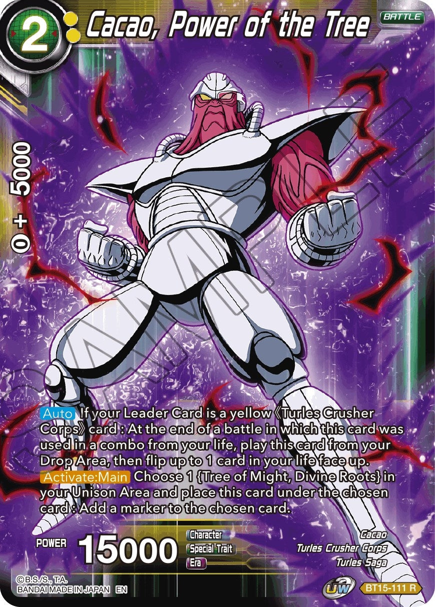 Cacao, Power of the Tree (BT15-111) (Saiyan Showdown) (DBS-B15)