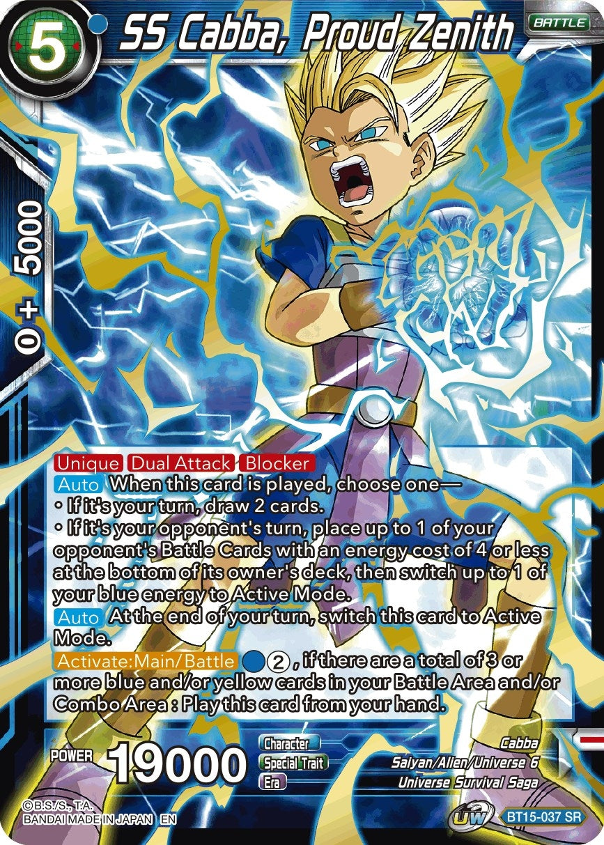 SS Cabba, Proud Zenith (BT15-037) (Saiyan Showdown) (DBS-B15)