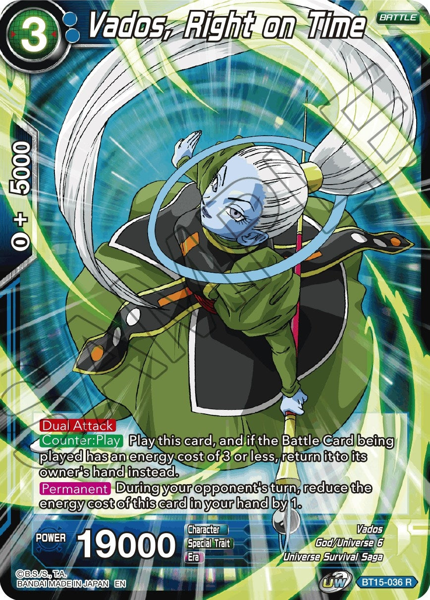 Vados, Right on Time (BT15-036) (Saiyan Showdown) (DBS-B15)