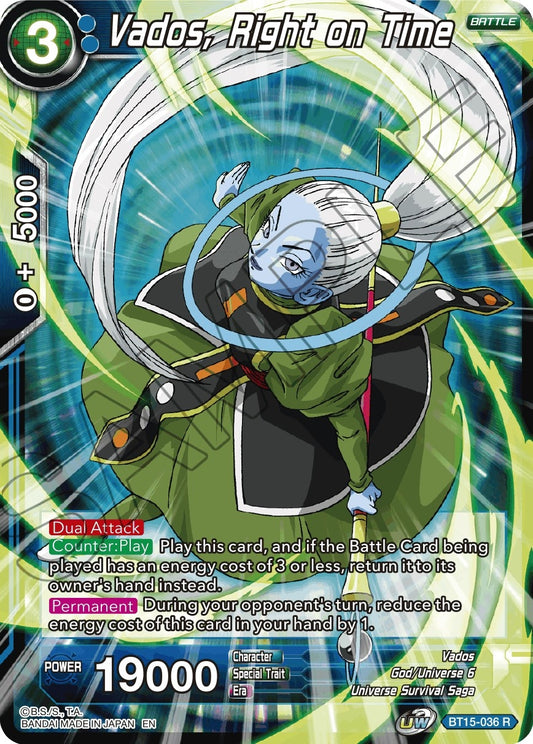 Vados, Right on Time (BT15-036) (Saiyan Showdown) (DBS-B15)