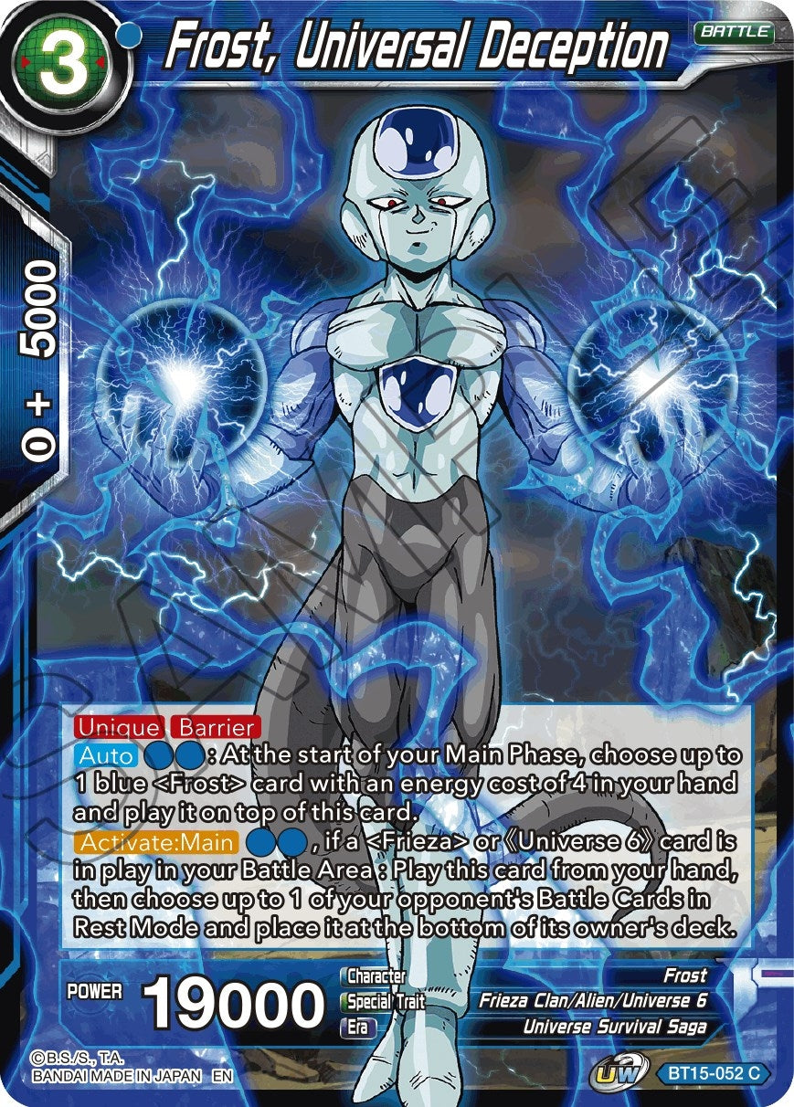 Frost, Universal Deception (BT15-052) (Saiyan Showdown) (DBS-B15)