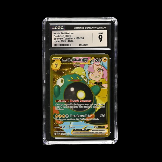 Pokemon Slab Iono's Bellibolt 188 2025 CGC 9 Mint