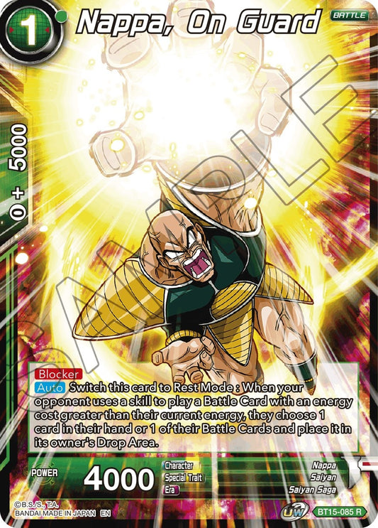 Nappa, on Guard (BT15-085) (Saiyan Showdown) (DBS-B15)