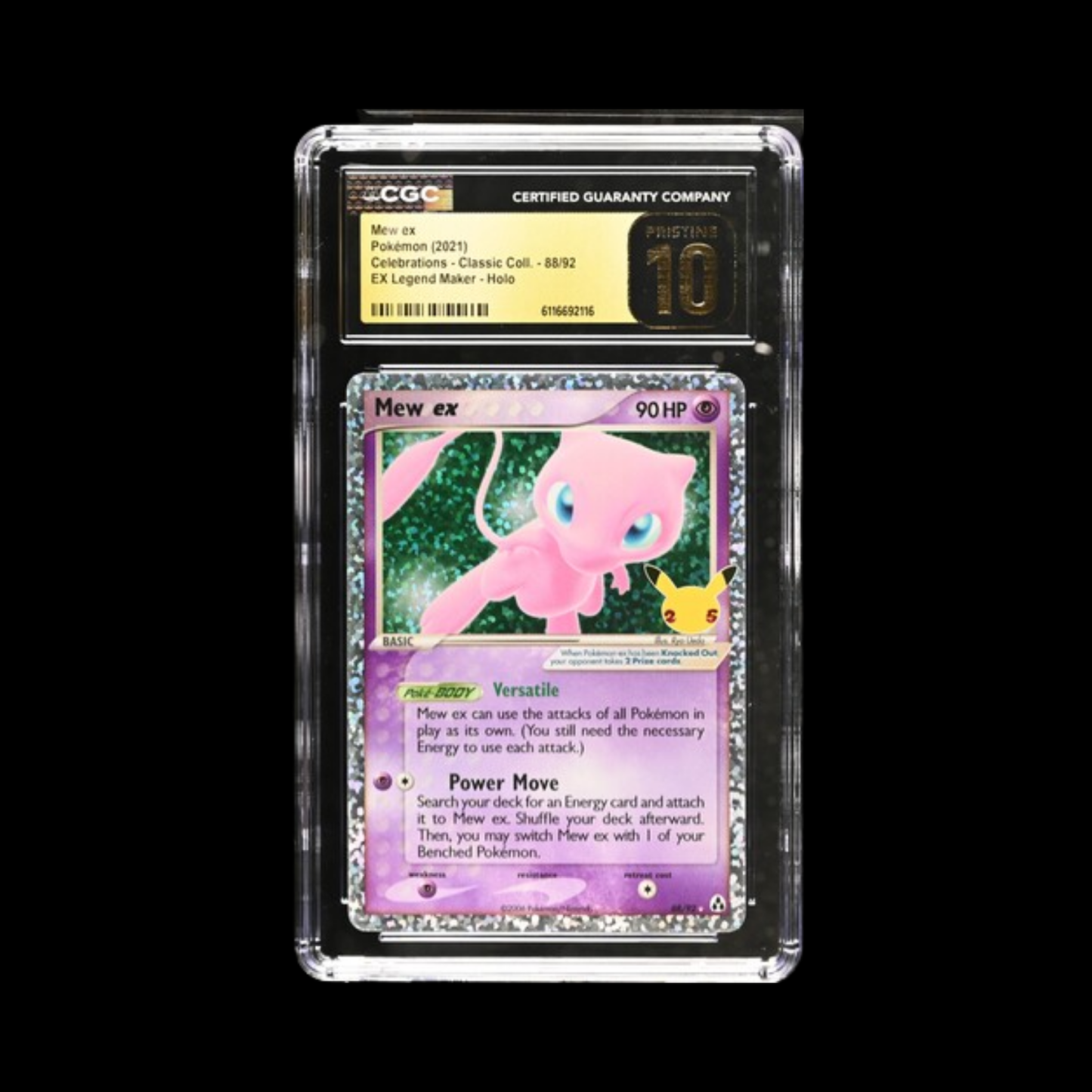 Pokemon Slab Mew Ex 88 CGC Pristine 10 2021