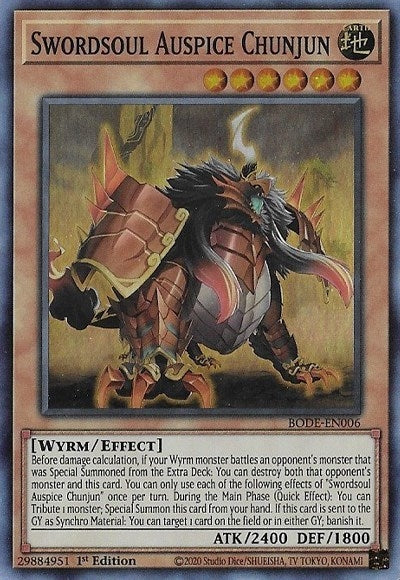 Swordsoul Auspice Chunjun (BODE-EN006) (BODE)