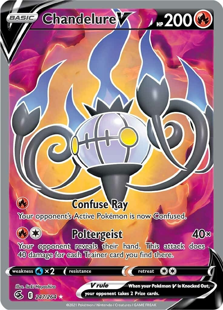 Chandelure V (Full Art) (247/264) (SWSH08)