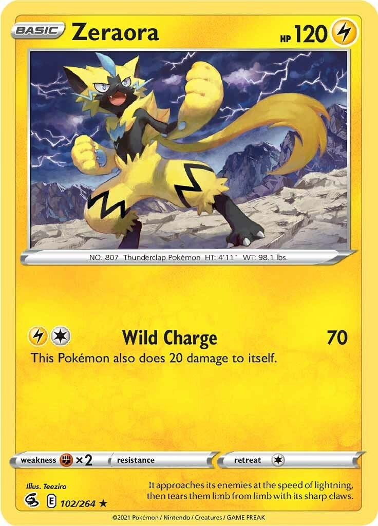 Zeraora (102/264) (SWSH08: Fusion Strike) (SWSH08)