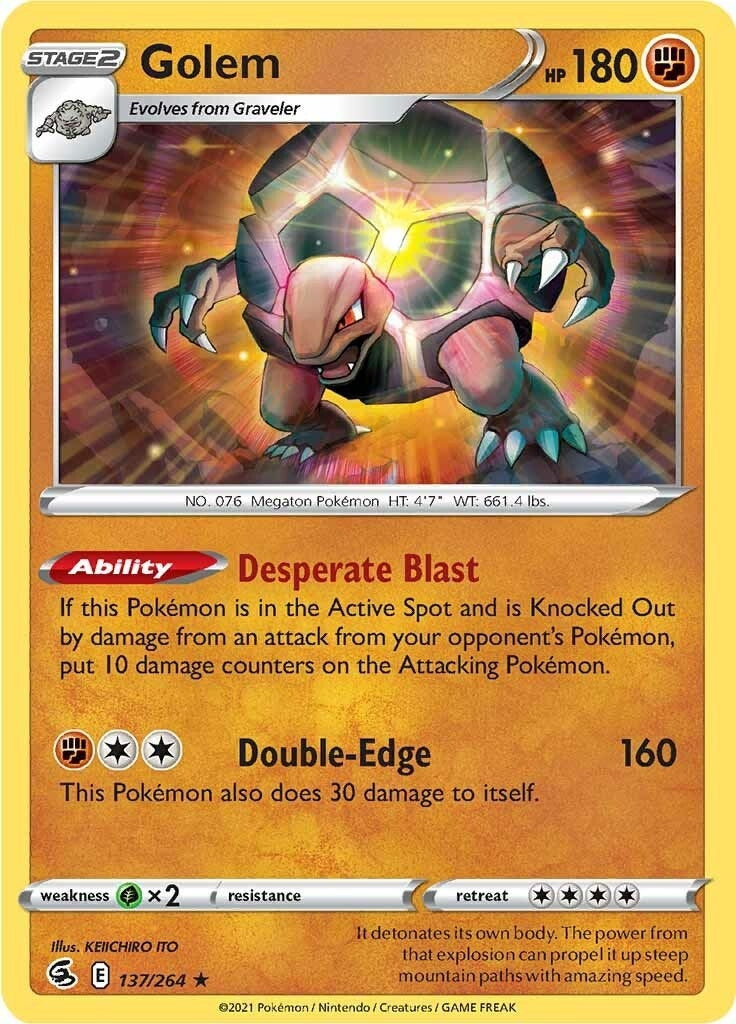 Golem (137/264) (SWSH08: Fusion Strike) (SWSH08)