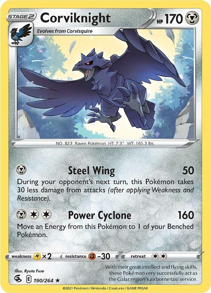 Corviknight (190/264) (SWSH08: Fusion Strike) (SWSH08)