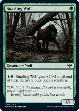 Snarling Wolf (219) (VOW)