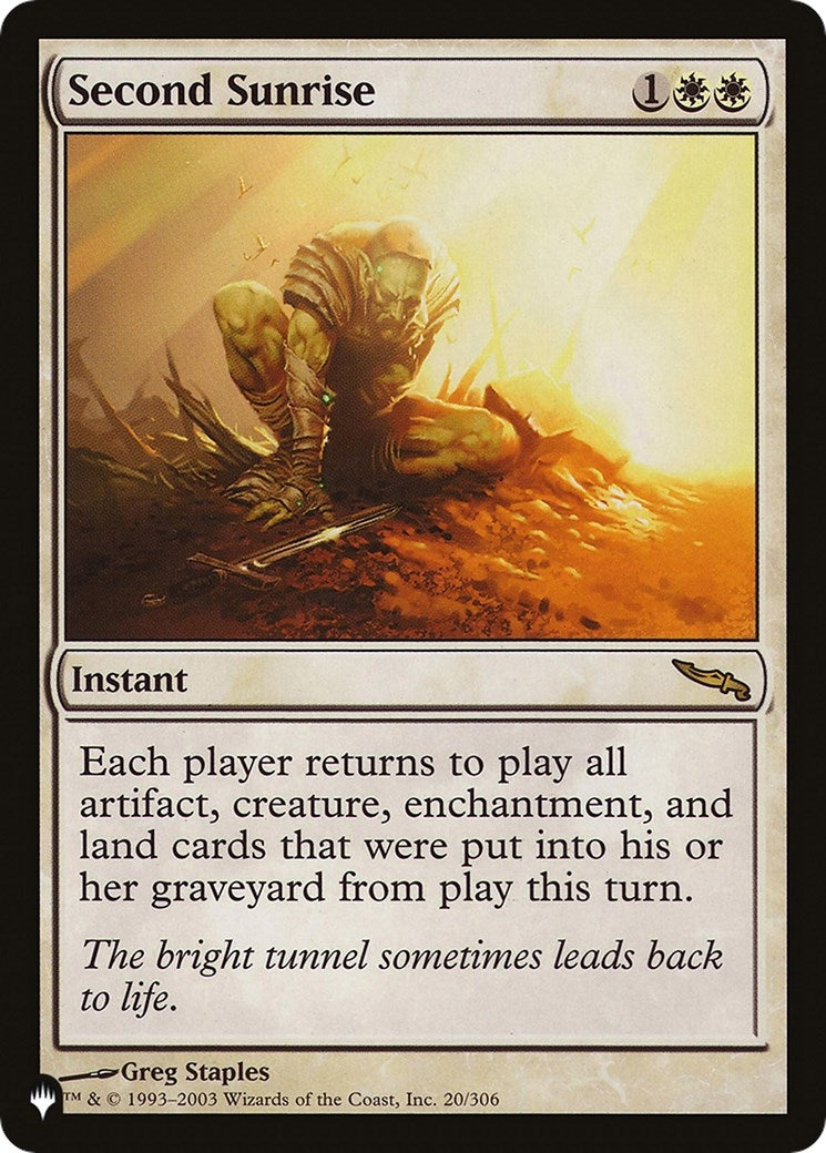 Second Sunrise (20/306) (LIST)