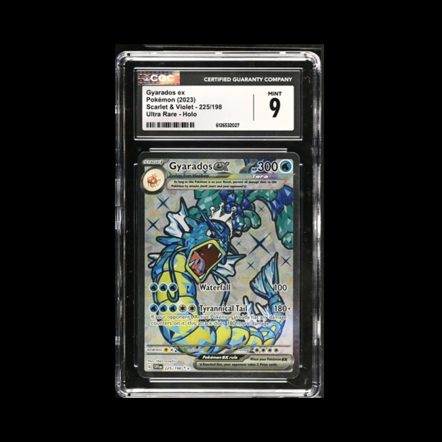 Pokemon Slab Gyarados EX 225 CGC 9 Mint 2023