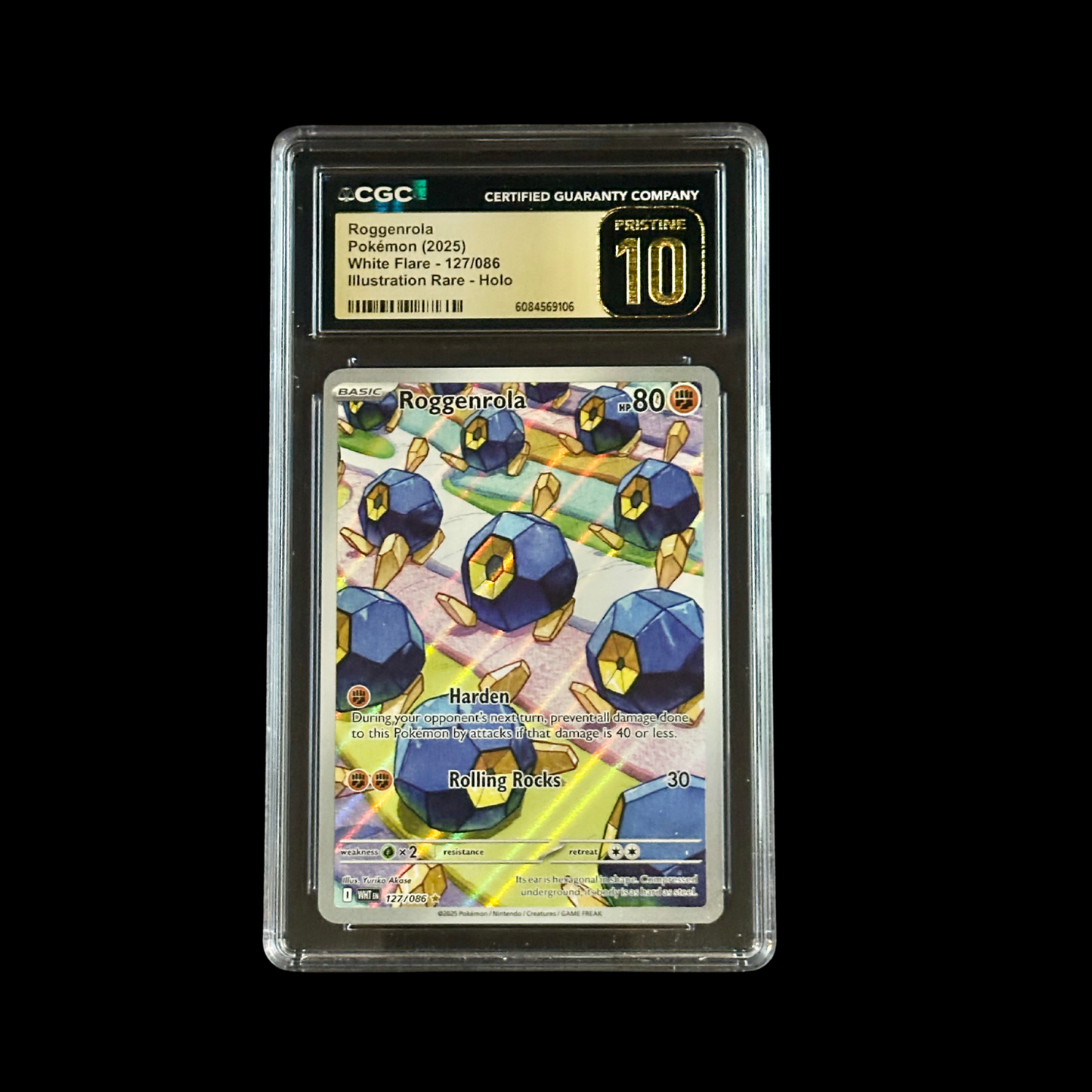 Pokemon Slab Roggenrola 127/086 CGC Pristine 10 2025