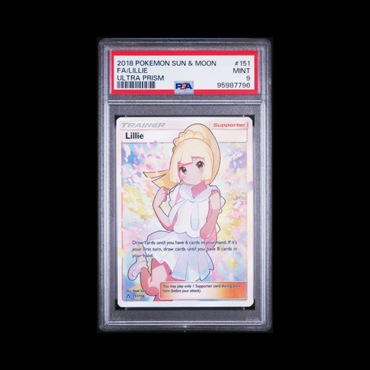 Pokemon Slab Lillie 151 PSA 9 Mint 2018