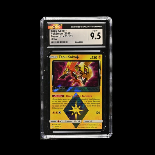Pokemon Slab Tapu Koko 51 2019 CGC 9.5 Mint+