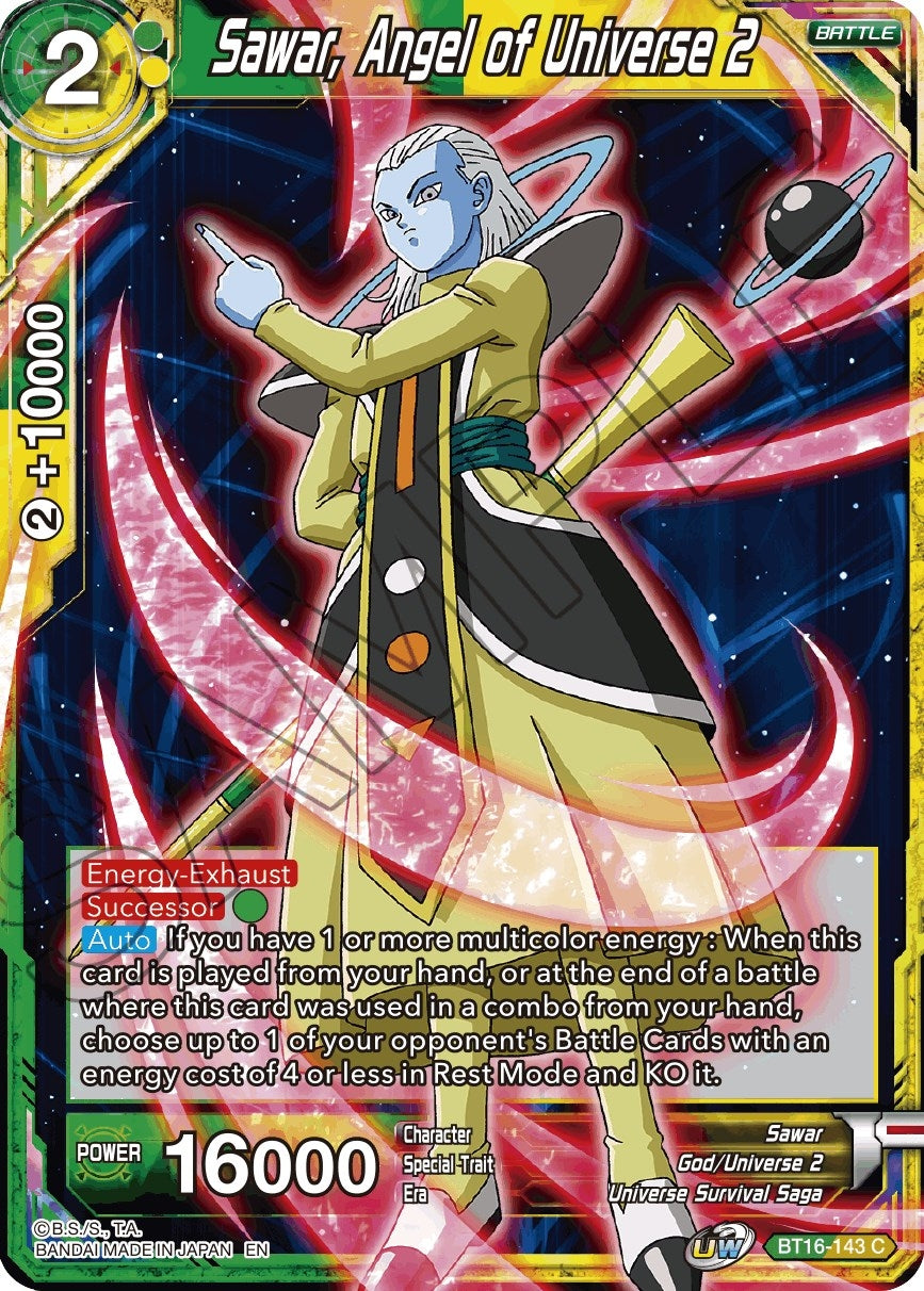 Sawar, Angel of Universe 2 (BT16-143) (Realm of the Gods) (DBS-B16)