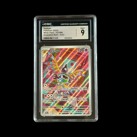 Pokemon Slab Sigilyph 121/086 CGC 9 Mint 2025