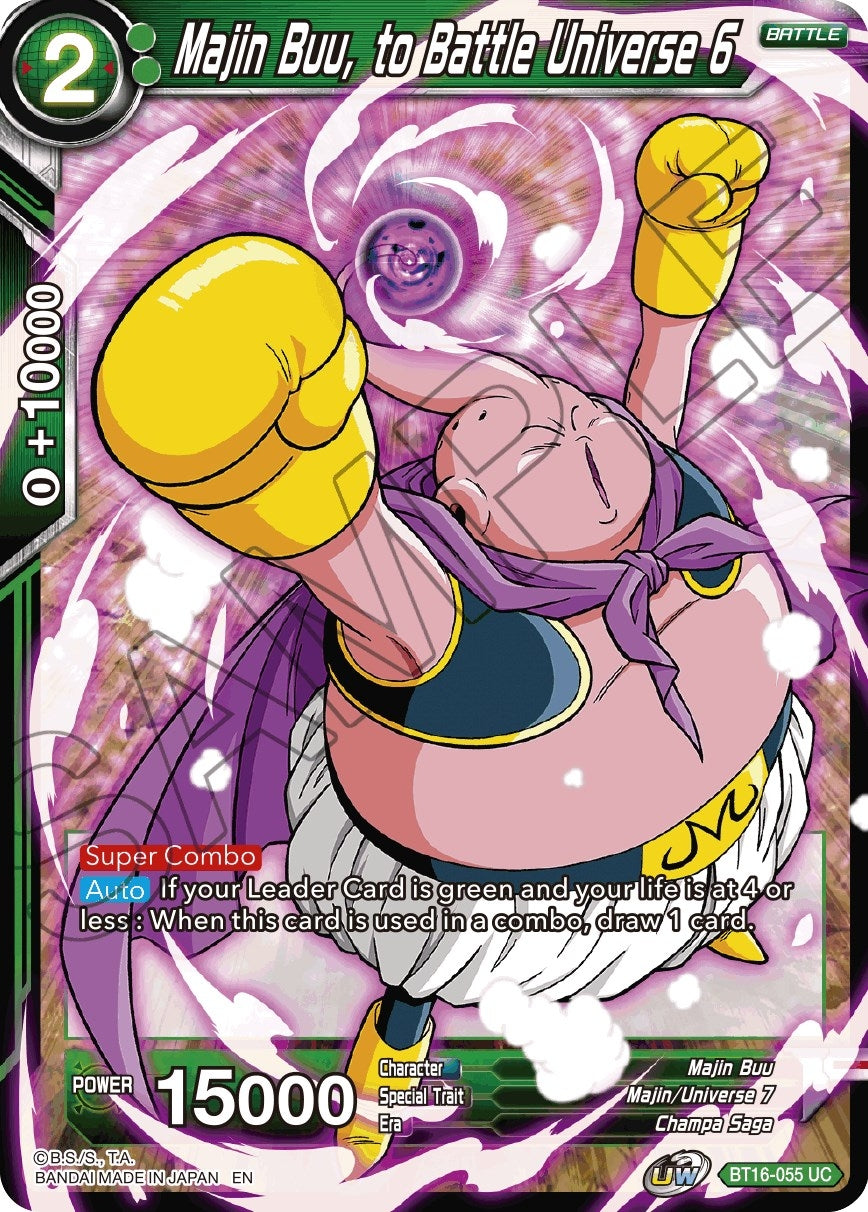 Majin Buu, to Battle Universe 6 (BT16-055) (Realm of the Gods) (DBS-B16)