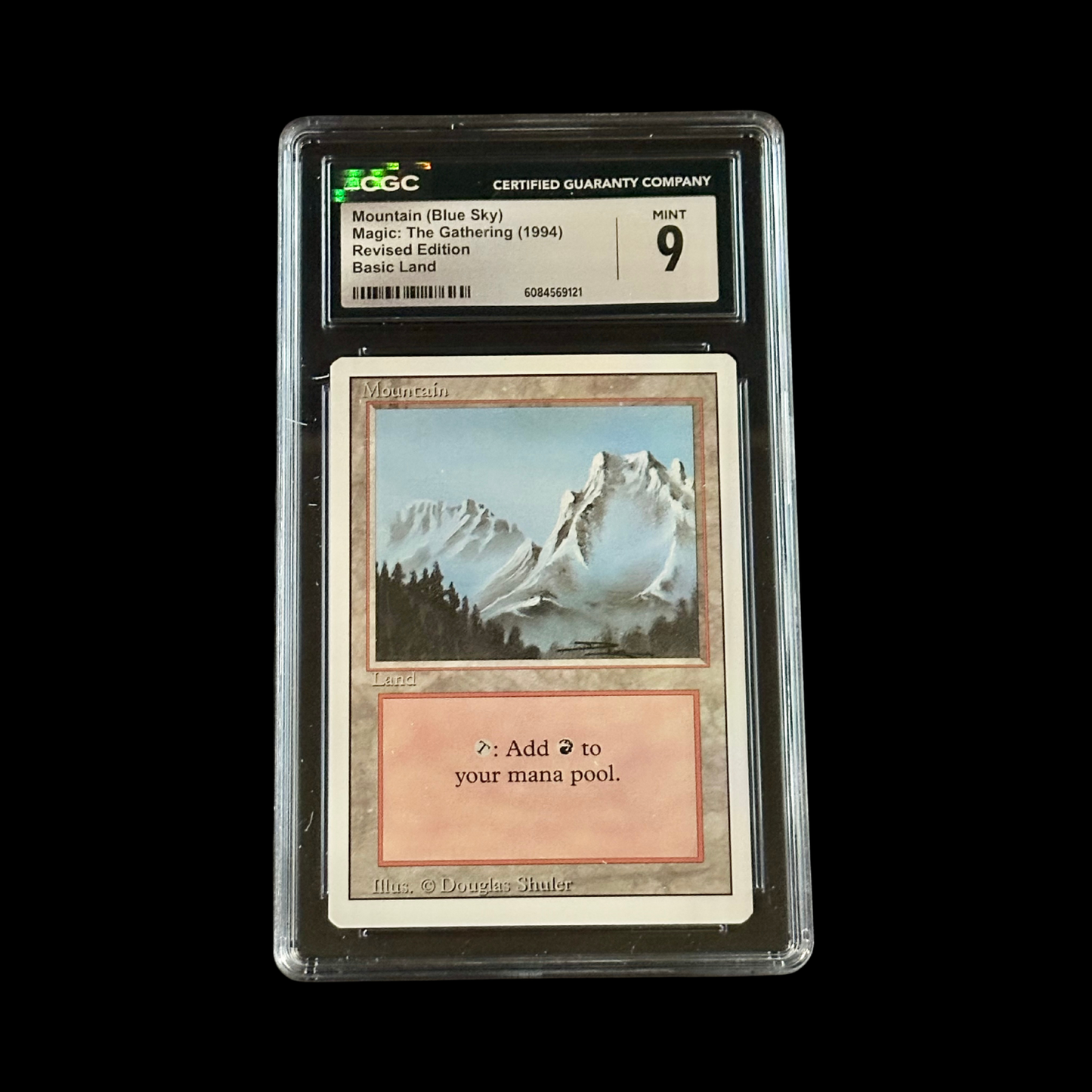 MTG Magic The Gathering Slab Mountain Revised CGC 9 Mint 1994