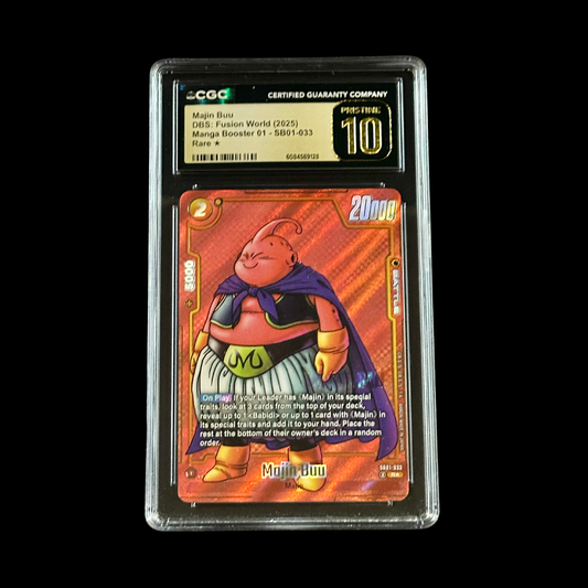 Dragon Ball Super Fusion World Slab Majin Buu SB01-033 CGC Pristine 10 2025