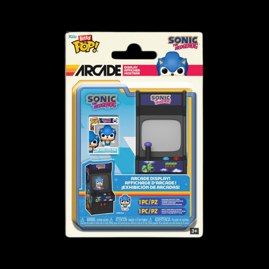 Sonic the Hedgehog Sonic with Ring Funko Bitty Pop! Arcade Cabinet