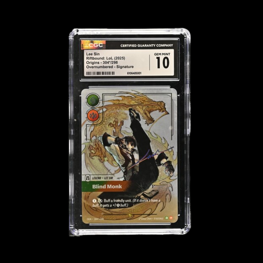 Riftbound Slab Lee Sin Signature 304 CGC 10 Gem 2025