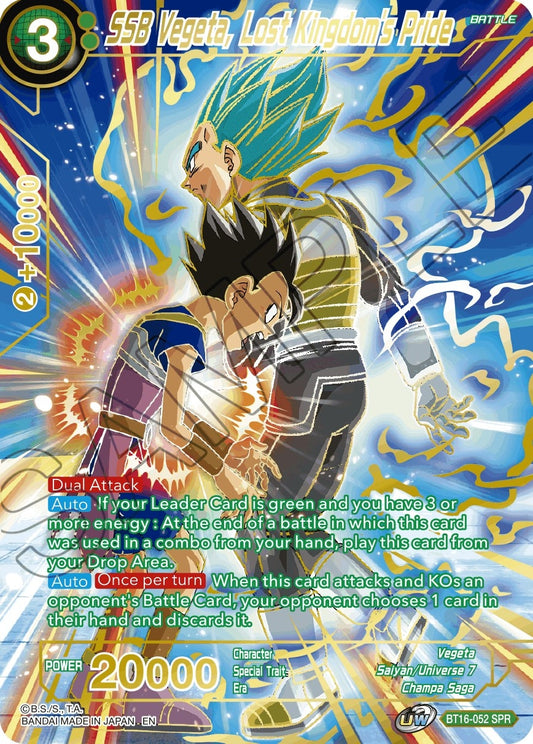 SSB Vegeta, Lost Kingdom's Pride (SPR) (BT16-052) (DBS-B16)