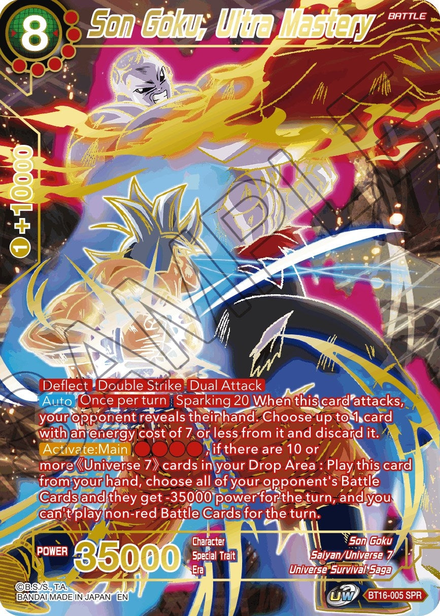 Son Goku, Ultra Mastery (SPR) (BT16-005) (DBS-B16)