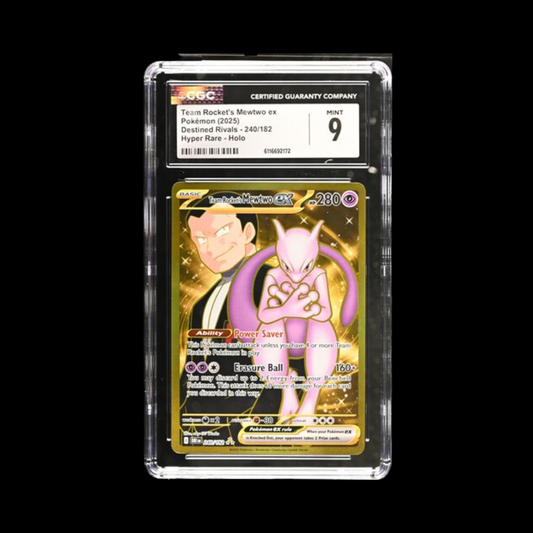Pokemon Slab Team Rocket's Mewtwo Ex 240 CGC 9 Mint 2025