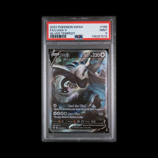 Pokemon Slab Lugia V 186 PSA 9 Mint 2022