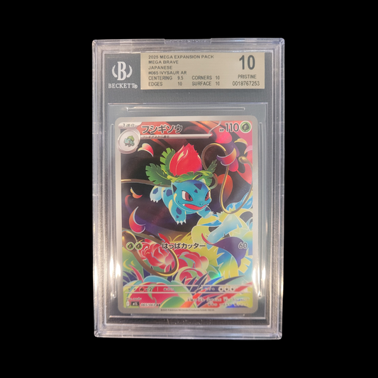 Pokemon JP Slab Ivysaur 065 BGS Pristine 10 2025