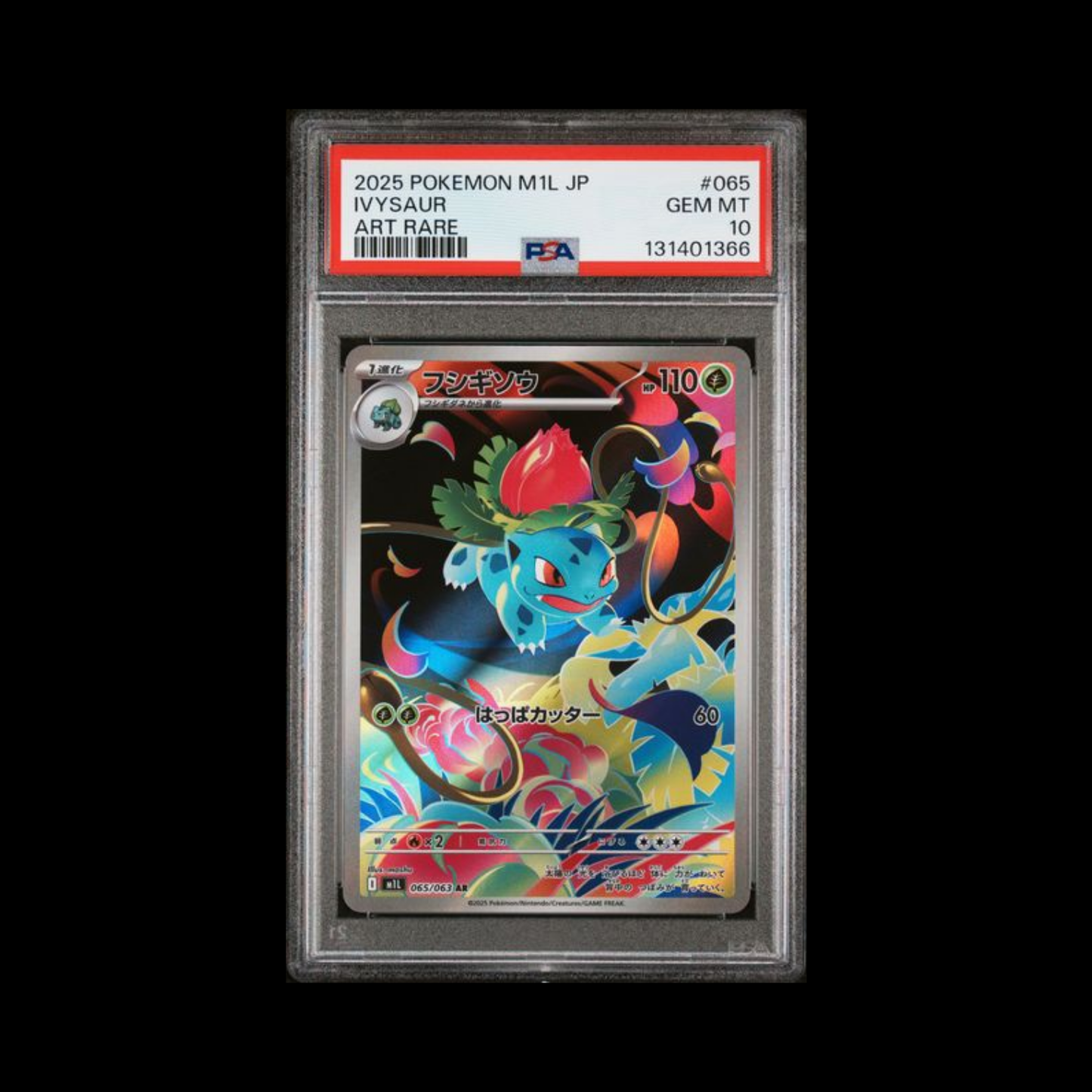Pokemon JP Slab Ivysaur 065 PSA 10 Gem 2025
