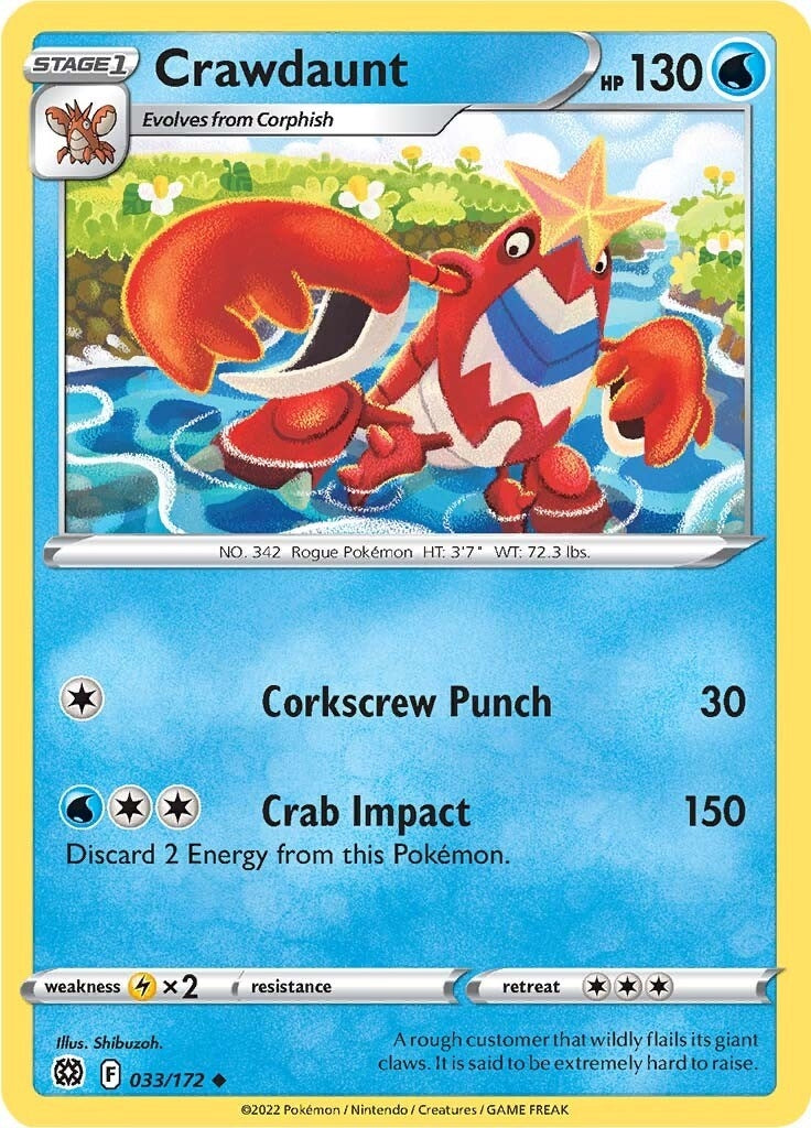 Crawdaunt (033/172) (SWSH09)