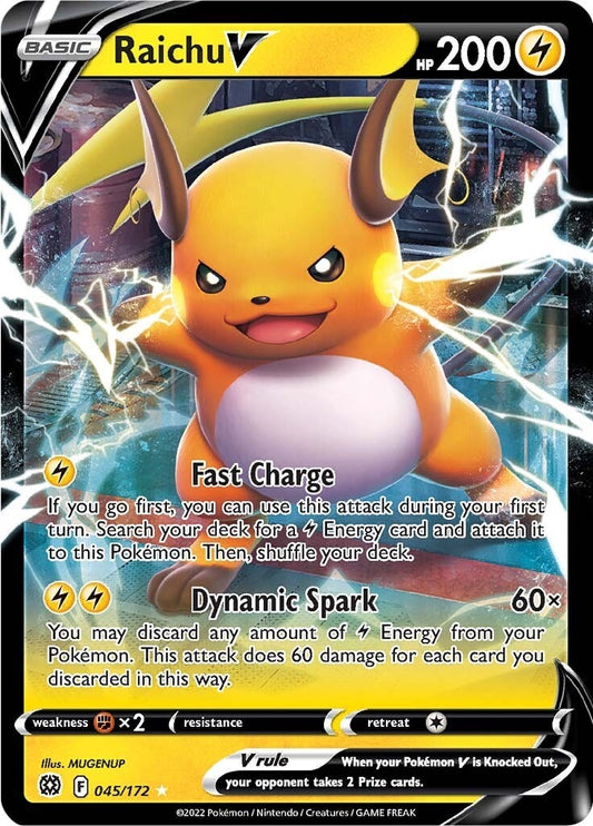 Raichu V (045/172) (SWSH09: Brilliant Stars) (SWSH09)