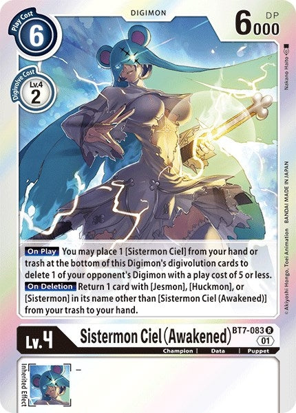 Sistermon Ciel (Awakened) (BT7-083 R) (BT07)
